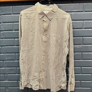 Southern Tide Yellow and Blue Checkered Button Down Shirt